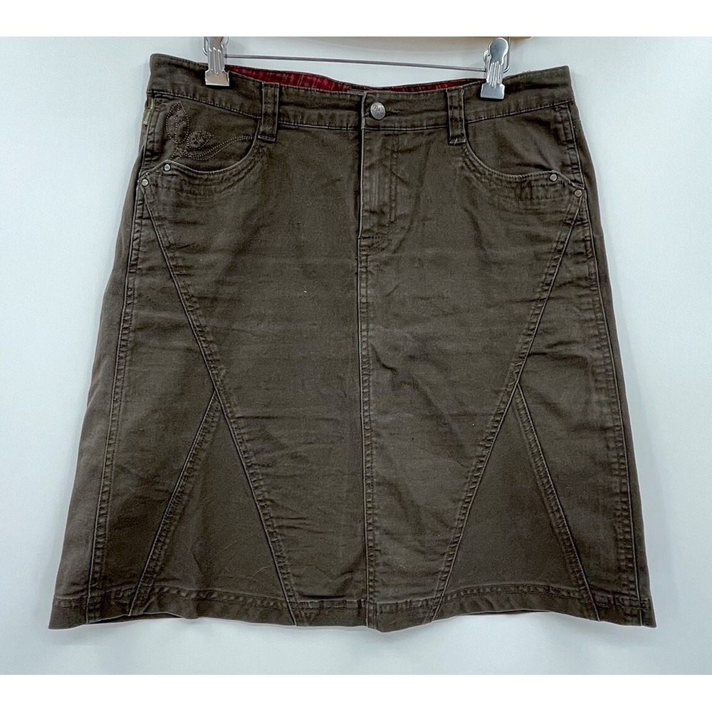 Royal Robbins Canvas Skirt A-Line Women's Size 8 Pockets